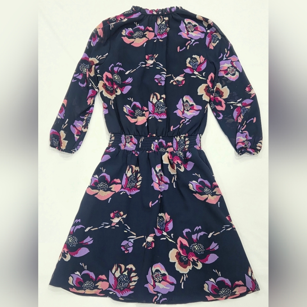 J.Crew Factory Floral Smocked-Waist Dress Size XS - Picture 8 of 10